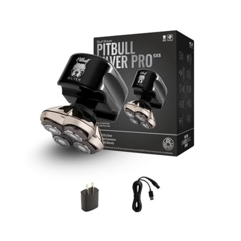 Skull Shaver - Pitbull Silver PRO SX5 Head and face Shaver