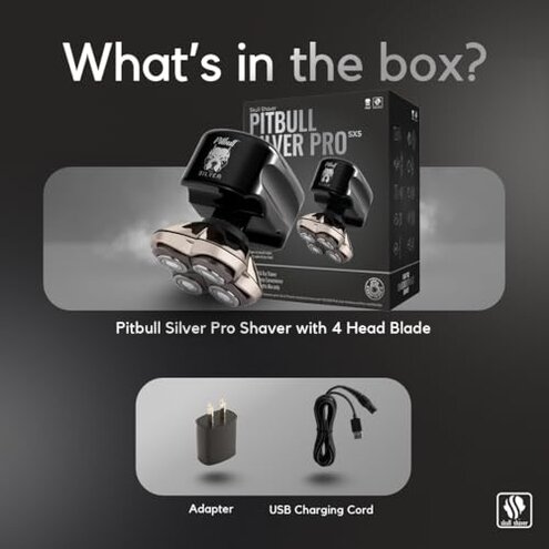 Skull Shaver - Pitbull Silver PRO SX5 Head and face Shaver