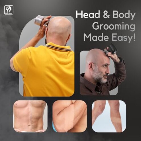 Skull Shaver - Pitbull Silver PRO SX5 Head and face Shaver