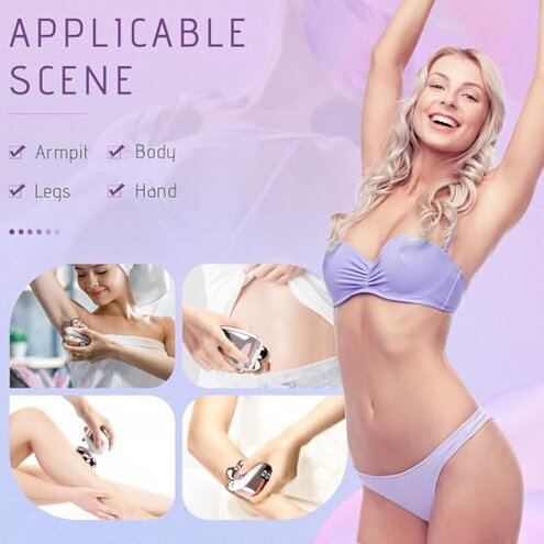 Electric Razors for Women Legs: 5-in-1 Rechargeable Body Shaver, 7D Wet & Dry Bikini Trimmer, IPX7 Waterproof Lady Hair Remover for Face Underarms Pubic, Rose Pink