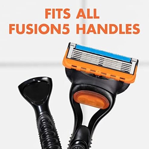Gillette Fusion5 Razor Blade Refills for men- 12 Count – 5-Bladed with Lubrication Strip and Precision Trimmer