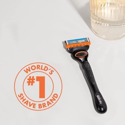 Gillette Fusion5 Razor Blade Refills for men- 12 Count – 5-Bladed with Lubrication Strip and Precision Trimmer