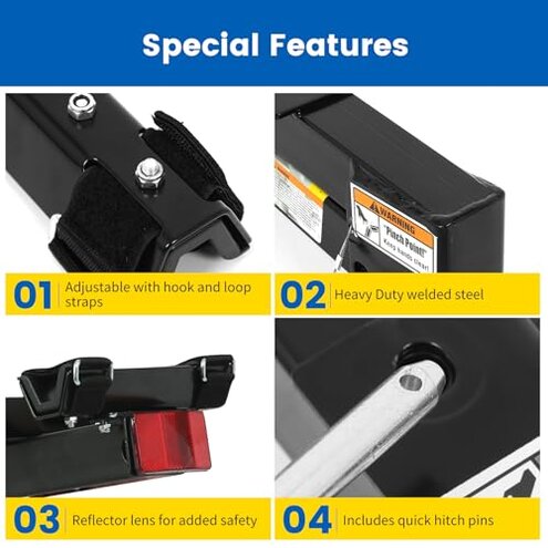 MaxxHaul 70210 Hitch Mount Bike Rack 4-Bike Rack, Black For Cars Trucks SUV's Minivans, Large