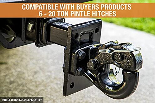 Buyers Products PM87 Pintle Hook Mount – 3 Position Adjustable Trailer Hitch Receiver for 2 Inch Trucks, 14,000 lb MGTW – Heavy-Duty Tow Hitch, 2,800 MVL Rated, 9"