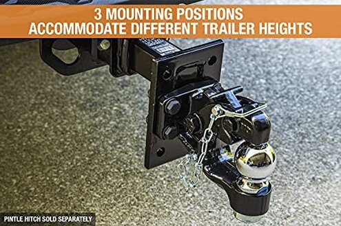 Buyers Products PM87 Pintle Hook Mount – 3 Position Adjustable Trailer Hitch Receiver for 2 Inch Trucks, 14,000 lb MGTW – Heavy-Duty Tow Hitch, 2,800 MVL Rated, 9"