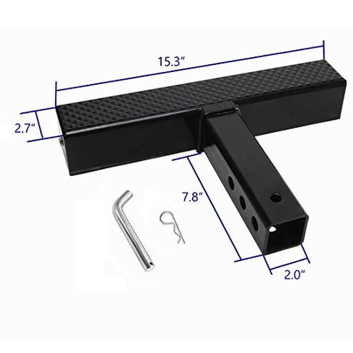 Eapele Hitch Step for 2 Inch Receiver, Universal Anti Slip Bumper Guard, 600lbs Maximum Load, for Trailer Tow Truck Pickup SUV Pickup Van RV