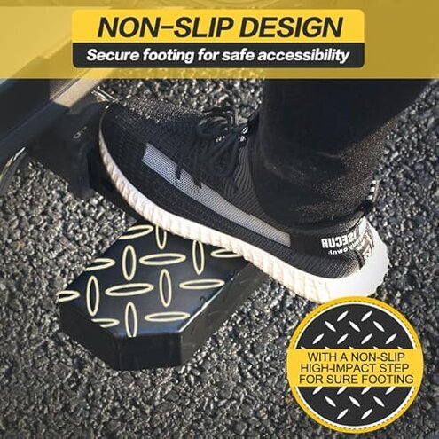 KAYCENTOP Universal Hitch Step 2 Inch Receiver, Anti Slip Tow Bumper Step Guard, Black Tow HitchSteps for Pickup Truck Car SUV with Pin, Weight Capacity 600 LBS