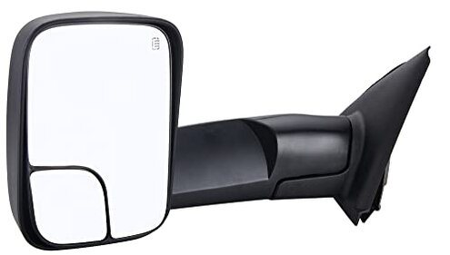 ZAPOSTS Towing Mirror Replacement Fit for 02-08 DodgeRam 1500 for 03-09 Dodge Ram 2500 3500 Pickup Truck Power Heated Tow Folding Side View Mirror Driver Side