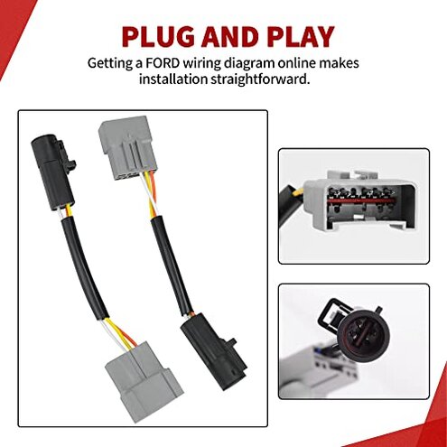 YITAMOTOR Tow Mirrors Compatible with 1999-2016 Ford F250 F350 F450 F550 Super Duty, 2001-2005 Ford Excursion Maually Adjustable Pair Set