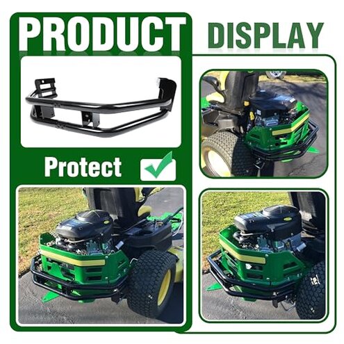ECOTRIC Rear Bumper Bar and Hitch Kit Zero-turn Mowers Compatible With John Deere Z235 Z255 Z335E Z335M Z345M Z345R Z355E Z355R Z365R Z375R Replacement for BM24481