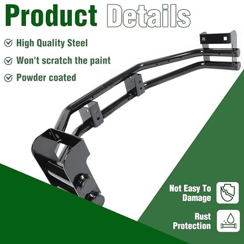 ECOTRIC Rear Bumper Bar and Hitch Kit Zero-turn Mowers Compatible With John Deere Z235 Z255 Z335E Z335M Z345M Z345R Z355E Z355R Z365R Z375R Replacement for BM24481