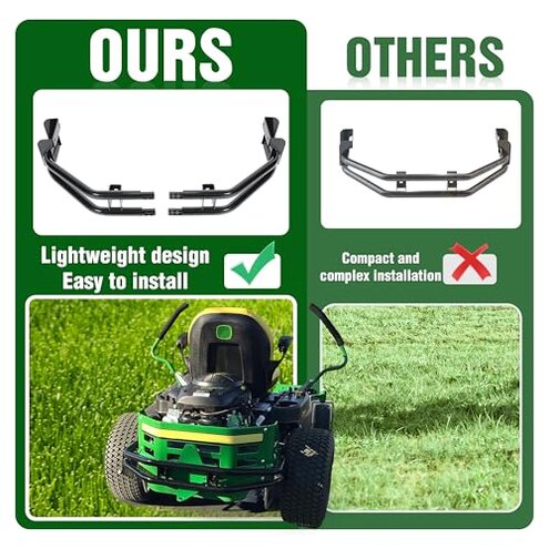 ECOTRIC Rear Bumper Bar and Hitch Kit Zero-turn Mowers Compatible With John Deere Z235 Z255 Z335E Z335M Z345M Z345R Z355E Z355R Z365R Z375R Replacement for BM24481