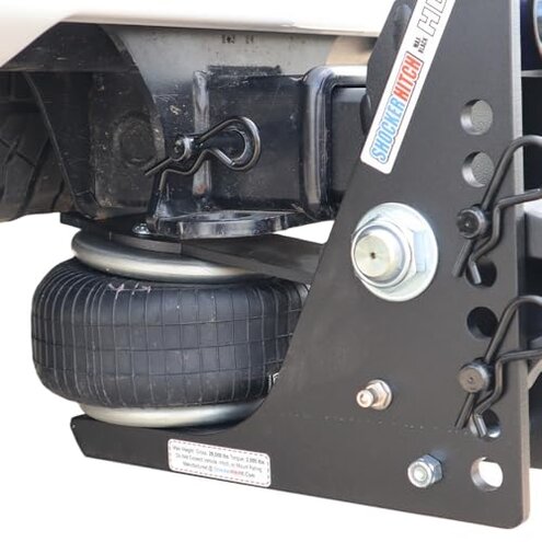 Shocker HD Max Black Air Hitch with Combo Ball, Fits 2-1/2" Hitch Black Combo 2" & 2-5/16" Balls