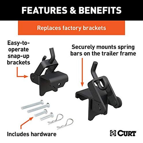 CURT 17208 Replacement Weight Distribution Hitch Hookup Brackets
