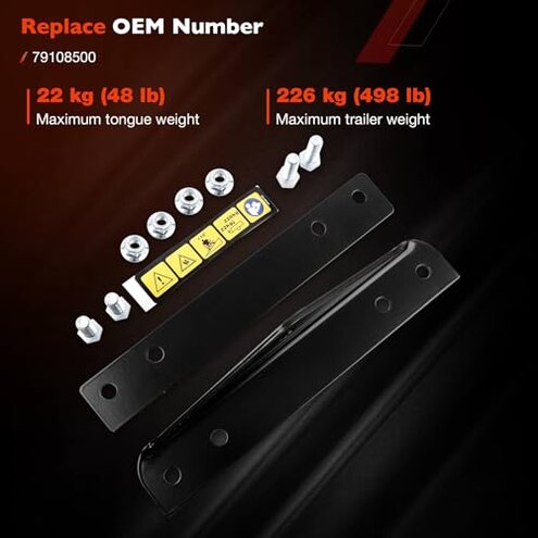 79108500 Trailer Hitch Kit Fit for Gravely ZT HD, Compact-PRO, PRO-Turn Z, and PRO-Turn ZX, Ariens Zenith Models, Heavy Duty Towing Attachment for Lawn Care, Durable Steel Construction