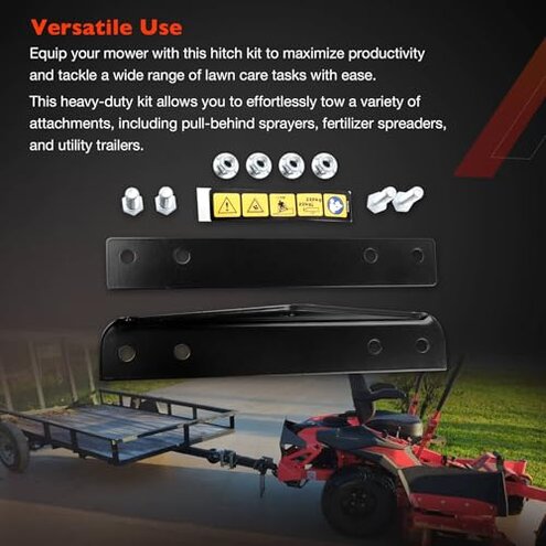 79108500 Trailer Hitch Kit Fit for Gravely ZT HD, Compact-PRO, PRO-Turn Z, and PRO-Turn ZX, Ariens Zenith Models, Heavy Duty Towing Attachment for Lawn Care, Durable Steel Construction