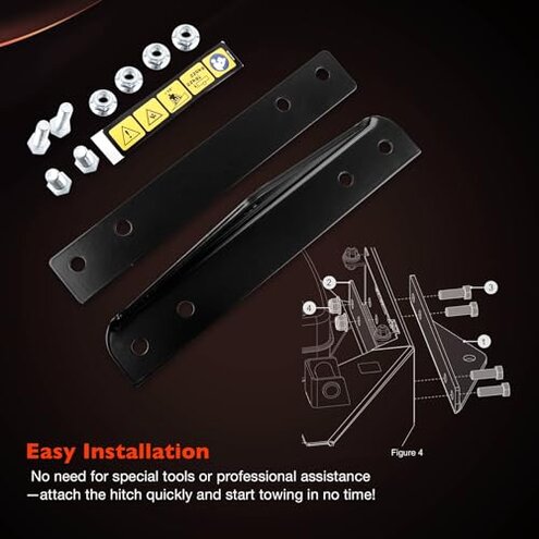 79108500 Trailer Hitch Kit Fit for Gravely ZT HD, Compact-PRO, PRO-Turn Z, and PRO-Turn ZX, Ariens Zenith Models, Heavy Duty Towing Attachment for Lawn Care, Durable Steel Construction