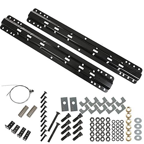 JY Performance Fifth 5th Wheel Trailer Hitch Mount Rails and Installation Kits for Full-Size Trucks