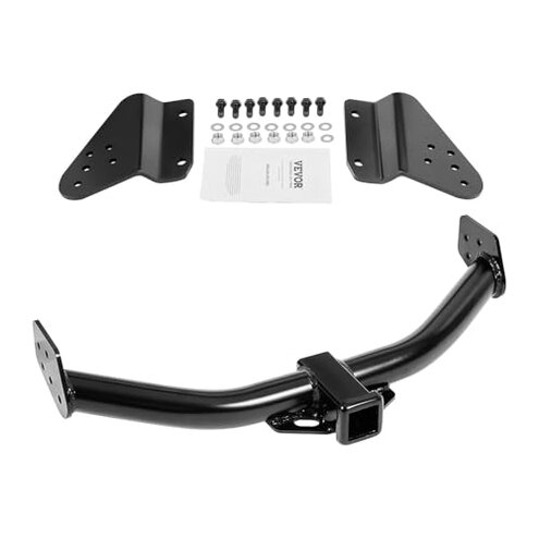 VEVOR Class 3 Trailer Hitch, 2-Inch Receiver, Compatible with 2011-2021 Jeep Grand Cherokee, Q345B Steel Tube Frame, Multi-Fit Hitch to Receive Ball Mount, Cargo Carrier, Bike Rack, Tow Hook, Black