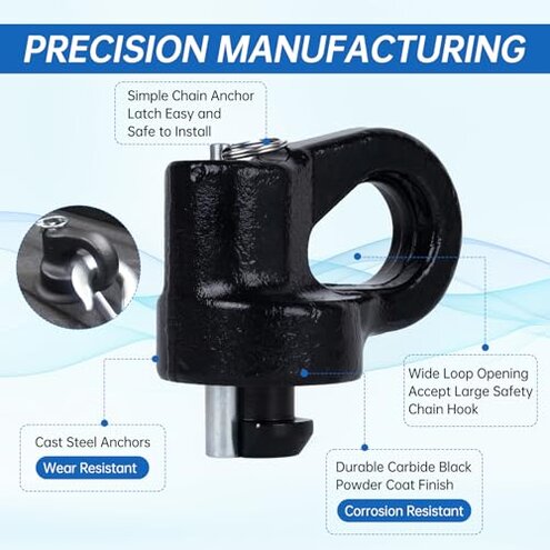 60692, Upgraded 38k 2-5/16 in Hitch Ball Puck System Gooseneck Hitch Kit with Case for Ford F250/F350/F450, Chevrolet Silverado 2500/3500 HD, GMC Sierra 2500/3500 HD Nissan Titan XD