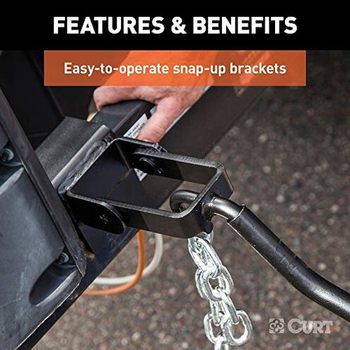 CURT 17062 Round Bar Weight Distribution Hitch with Integrated Lubrication and Sway Control, Up to 10K, 2-in Shank, 2-5/16-Inch Ball