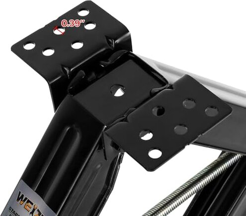 Kohree 7500lbs RV Stabilizer Leveling Scissor Jacks 24" for Travel Trailer Camper, Set of 2, Heavy Duty RV Stabilizer Jacks Kit with Crank Handle and Drill Bit, Black