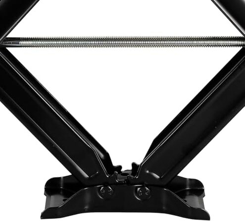 Kohree 7500lbs RV Stabilizer Leveling Scissor Jacks 24" for Travel Trailer Camper, Set of 2, Heavy Duty RV Stabilizer Jacks Kit with Crank Handle and Drill Bit, Black