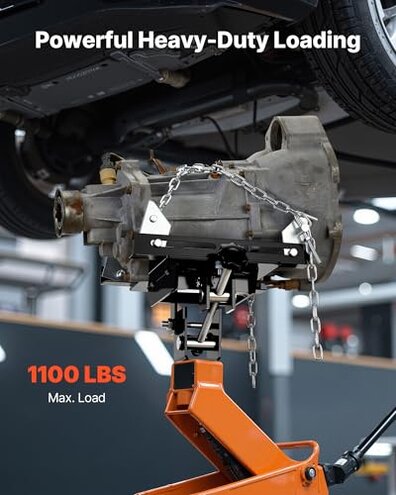 Bonnlo Universal 1100lbs Capacity Transmission Jack Adapter for Flooor Jack, Loading Gearbox Removal for Hydraulic Floor Jack Conversion for Cars, Trucks