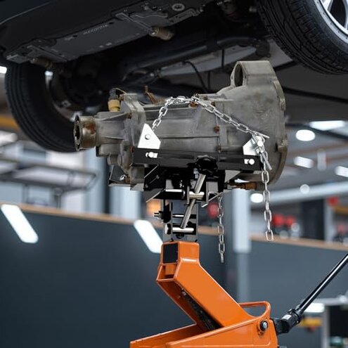 Bonnlo Universal 1100lbs Capacity Transmission Jack Adapter for Flooor Jack, Loading Gearbox Removal for Hydraulic Floor Jack Conversion for Cars, Trucks