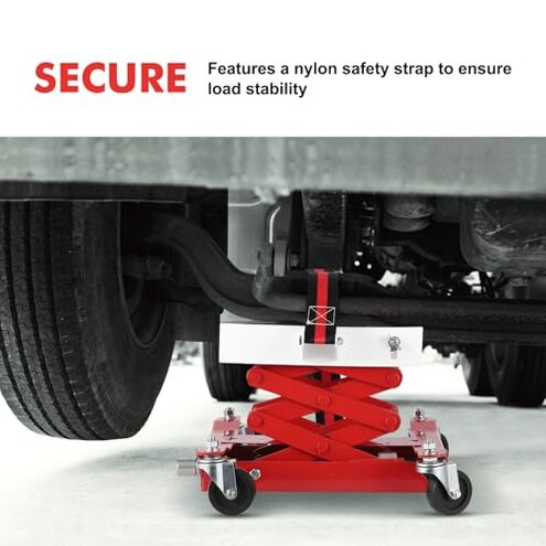 GarveeTech 450 LBS Auto Repair Lifting Jack - Heavy-Duty Transmission Jack for Easy Vehicle Maintenance and Transmission Replacement