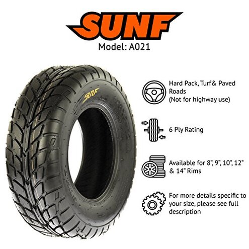 SUNF 14570 6 14570x6 ATV UTV Tires 6 PR Tubeless A021 [Set of 2], LCF1|A021|145706||x2