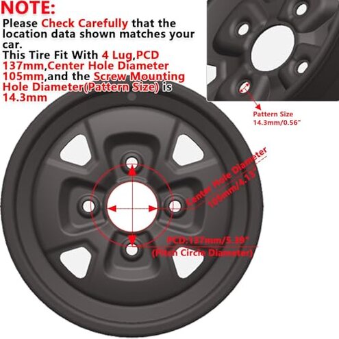 25x10-12 Atv Tires, 25x10x12 All Terrain ATV Tires for All Trail Tire, 25 10 12 Sand Off-Road Tire, 6PR, 4+3 Offset, 4x137 Bolt Pattern, 2 Pack