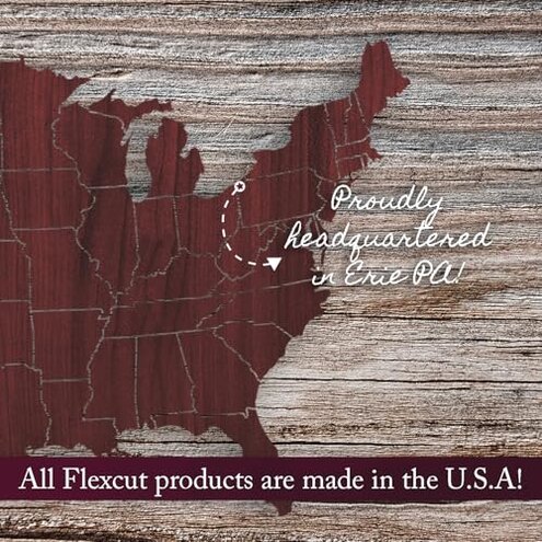 FLEXCUT Wood Carving Knives | Starter Set of 3 Woodcarving Knives | 1095 High Carbon Steel Blades | Ergonomic Ash Wood Handles for Beginners and Hobbyists | KN500 | Made in the U.S.A