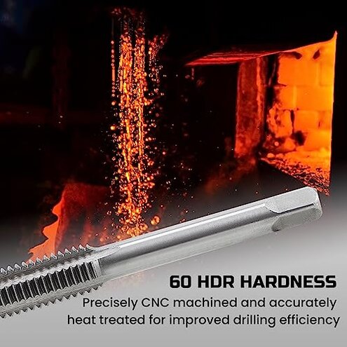 Anfrere 40pcs Metric Tap and Die Set, Metric Standard Rethreading Tool Kit, Coarse and Fine Threads for Cutting External and Internal Threads, Essential Repair Tool Kit with Thread Wrench