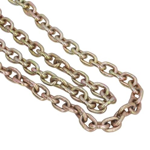 Hilitand Chain, 10ft 1/4in Grade 70, 2200 Pound Safe Working Load, 2 Hooks, Standard Duty Transport Tow Chain