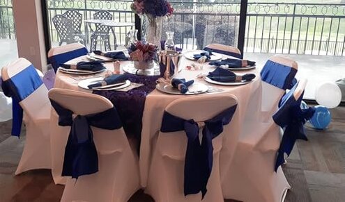 WENSINL Pack of 50 Wedding Satin Chair Sashes Gold Bows 7x108inch Ribbon Fabric Bands for Banquet Party Hotel Restaurant Ceremony Event Chairs Knots Ties Decorations - Gold, 50PCS