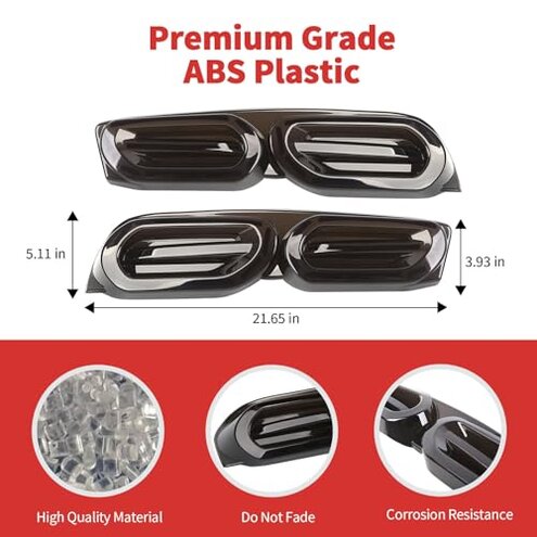 SQQP Tail Light Taillight Rear Light Kit 2Pcs Compatible with 2019-2025 Chevry Camaro(Smoked Black)