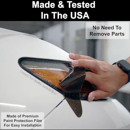 BOGAR TECH DESIGNS Tinted Taillight Third Brake Light Sidemarker Overlay Tint Compatible with Dodge Durango 2021-2025, Dark