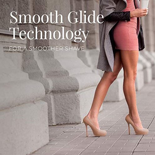 Remington Smooth & Silky Electric Shaver for Women, 4-Blade Smooth Glide Foil Shaver and Bikini Trimmer with Almond Oil Strip, Shave Wet or Dry