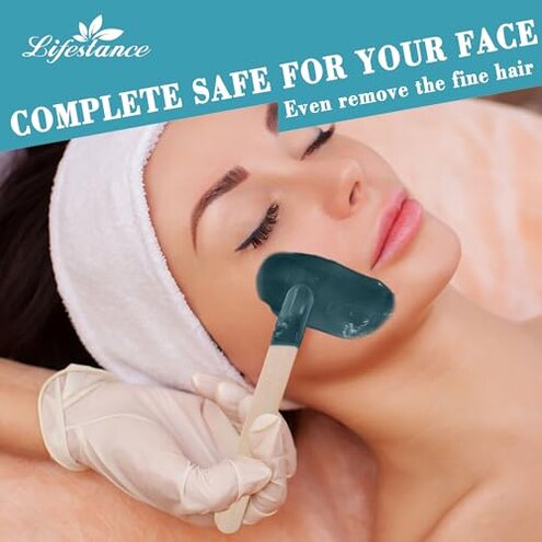 Lifestance Waxing Kit for Women & Men - Pink L3 Digital Warmer, Silicone Wax Pot Liner, Hair Removal Kit with 14.1oz Hard Wax Beads & Oil Spray, Professional for Home Brazilian Bikini Face Leg Body