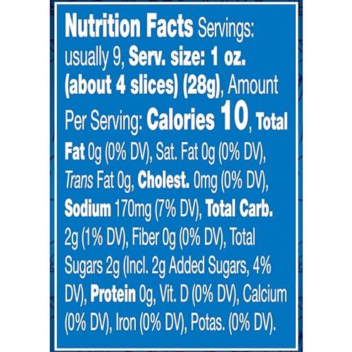 Vlasic Bread & Butter Chips Pickles 16 oz (Pack of 12)