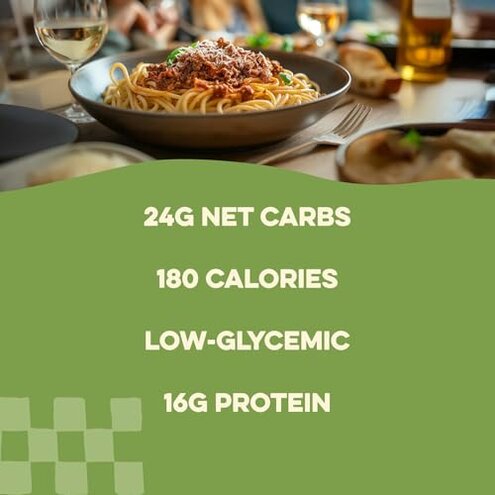 Al Dente Carba-Nada Egg Fettuccine - Lower Carb, High Protein Keto & Point-Based Diet-Friendly - Delicious and Versatile - Artisanal with Cage-Free Eggs, 10 Ounce Bags (Pack Of 6)