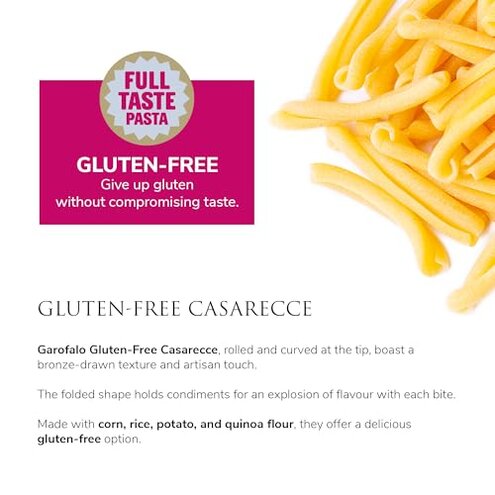 Garofalo Gluten Free Casarecce Pasta - 12oz (12 Pack)
