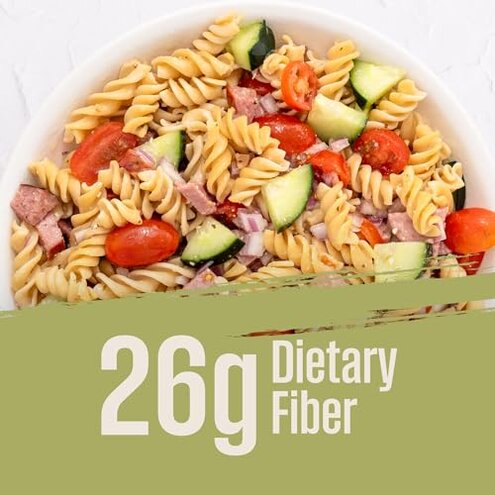 Care Free Kitchen Plain 3-Pack (8 oz. Bags) Rotini Keto Pasta Noodles, 20g High Protein, Low Carb 2g Net Carbs, 26g High Fiber