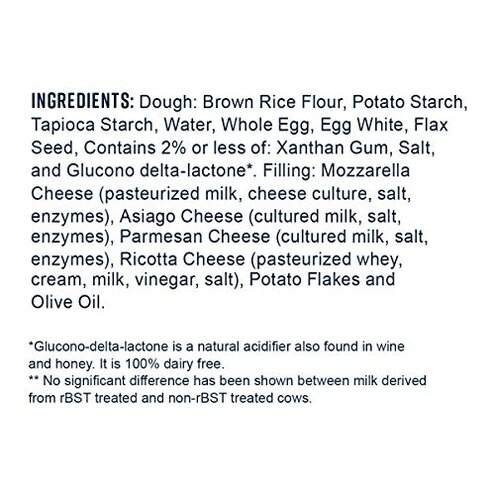 Gluten-Free Tortelloni, Four Cheese Stuffed Fresh Pasta, Cooks in Just 3 Minutes, Taste Republic, Frozen, 9oz (Pack of 6)