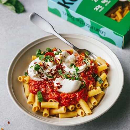 KAIZEN KETO Pasta Ziti - 2 Net Carbs, 19g protein - Gluten-Free, Keto Pasta Made w/High Fiber Lupini Flour - 8 ounces (Pack of 3)