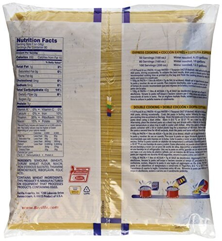 Barilla Spaghetti Pasta, 160 Ounce (1000354005)