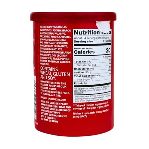 Bisto Gravy Granules, 5.9 Ounce &ndash; Rich and Savory Gravy Mix for Delicious Home-Cooked Meals, Perfect for Roasts, Mashed Potatoes, and Comfort Food Favorites (Pack of 6)