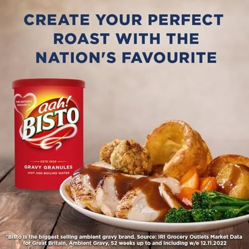 Bisto Gravy Granules, 5.9 Ounce &ndash; Rich and Savory Gravy Mix for Delicious Home-Cooked Meals, Perfect for Roasts, Mashed Potatoes, and Comfort Food Favorites (Pack of 6)