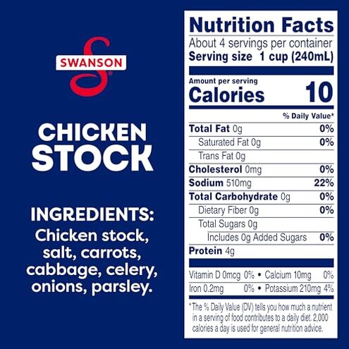SWANSON S Chicken Stock, 32 oz Carton (12 Pack)